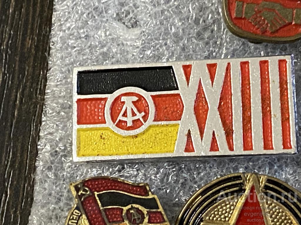 Знак. Значок XXIII DDR 23 лет ОБРАЗОВАНИЕ ГДР ГЕРМАНИЯ ГЕРБ СУПЕР РЕДКИЙ RRR