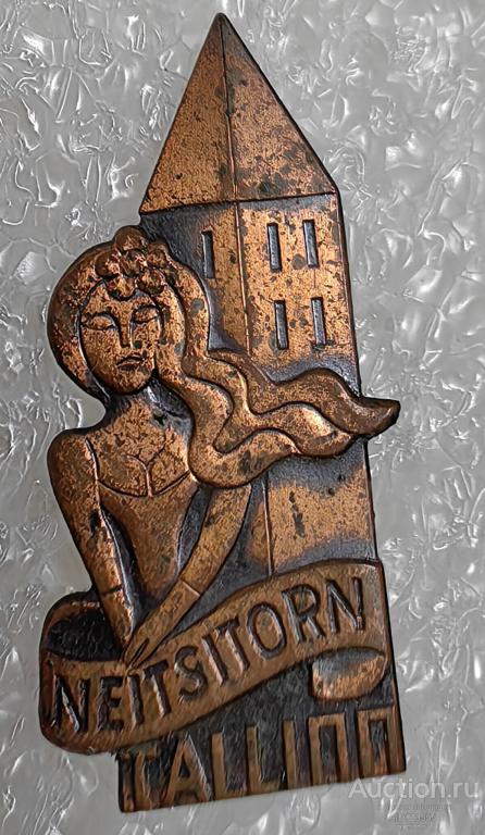 знак TАЛЛИН. TALLINN Neitsitorn. Девичья башня. ЭСТОНИЯ. Прибалтика. Девушка.