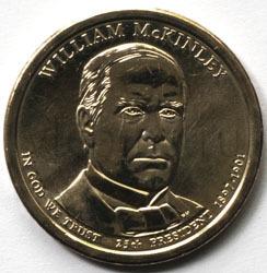 Президент N25 William McKinley 1 $ доллар 2013 двор D США UNC 2331