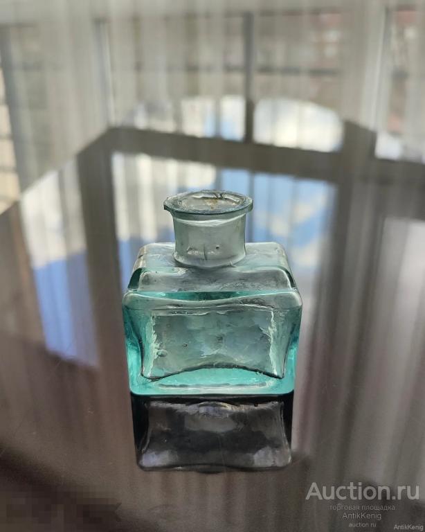 174 Старое стекло Кёнигсберга Чернильница Начало 20 века Германия 