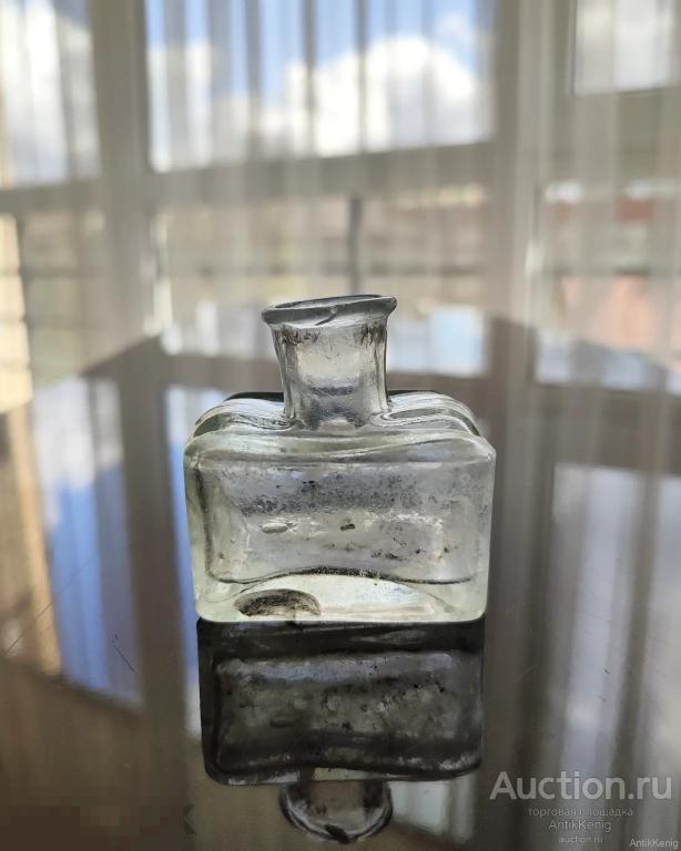 170 Старое стекло Кёнигсберга Чернильница Начало 20 века Германия 