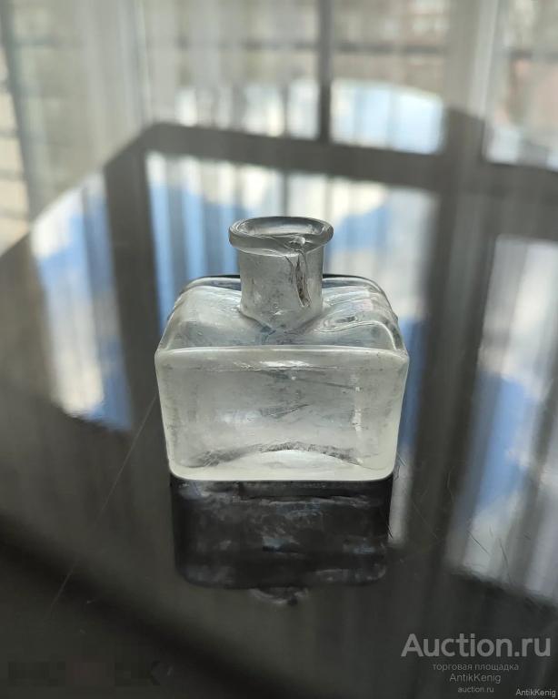 168 Старое стекло Кёнигсберга Чернильница Начало 20 века Германия 