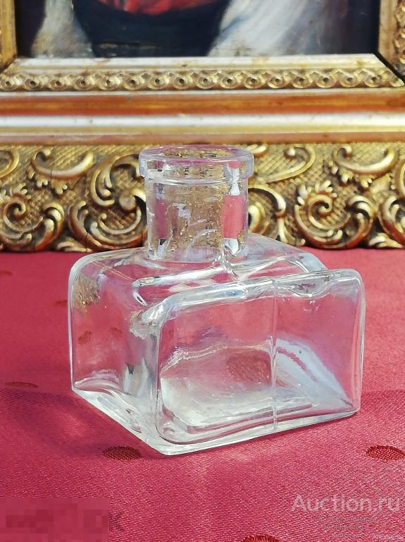 № 43 Старое стекло Кёнигсберга Чернильница Начало 20 века Германия 