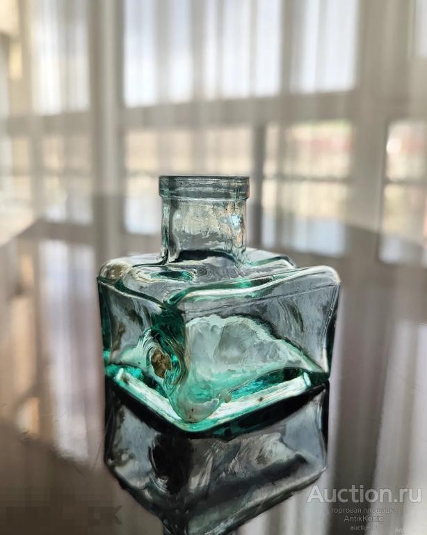 657 Старое стекло Кёнигсберга Чернильница Начало 20 века Германия 