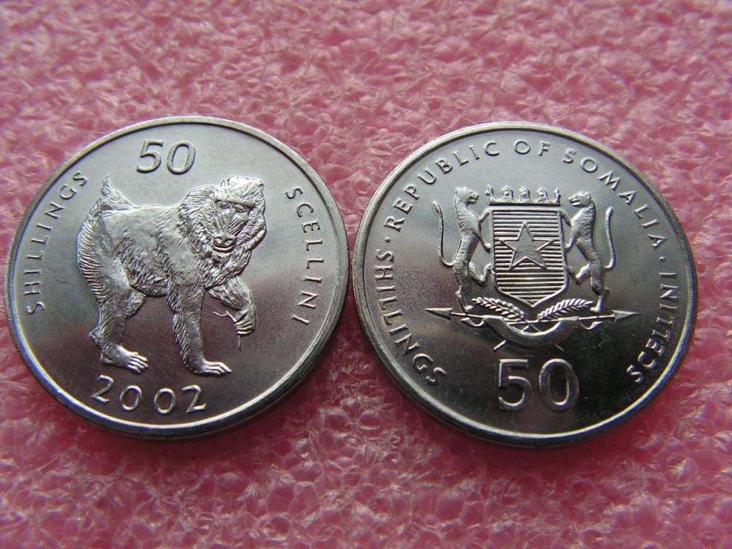Сомали 50 шиллингов 2002 unc