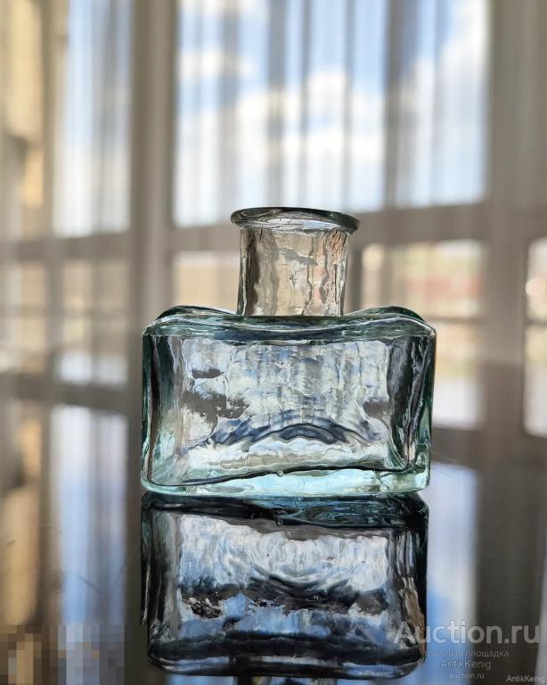 655 Старое стекло Кёнигсберга Чернильница Начало 20 века Германия 