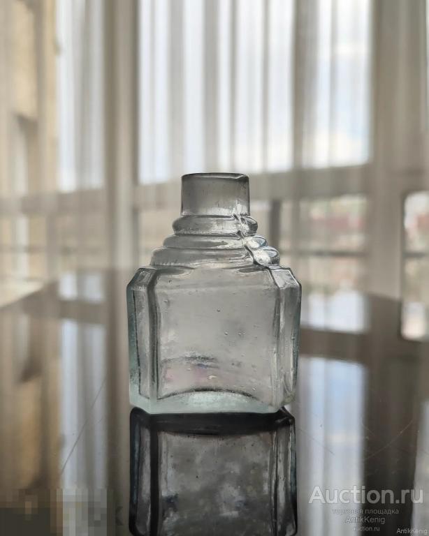 659 Старое стекло Кёнигсберга Чернильница Начало 20 века Германия 