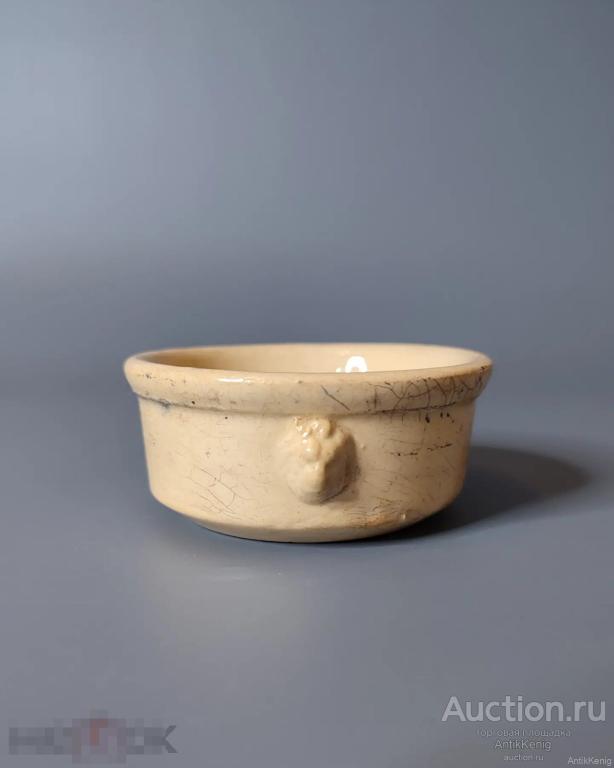 21. Антикварная баночка для паштета Керамика Начало 20 века 