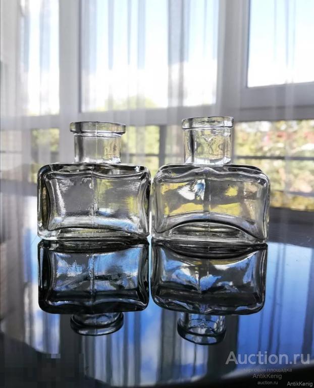 #147, 148 Старое стекло Кёнигсберга Чернильницы Начало 20 века Германия Цена за штуку 
