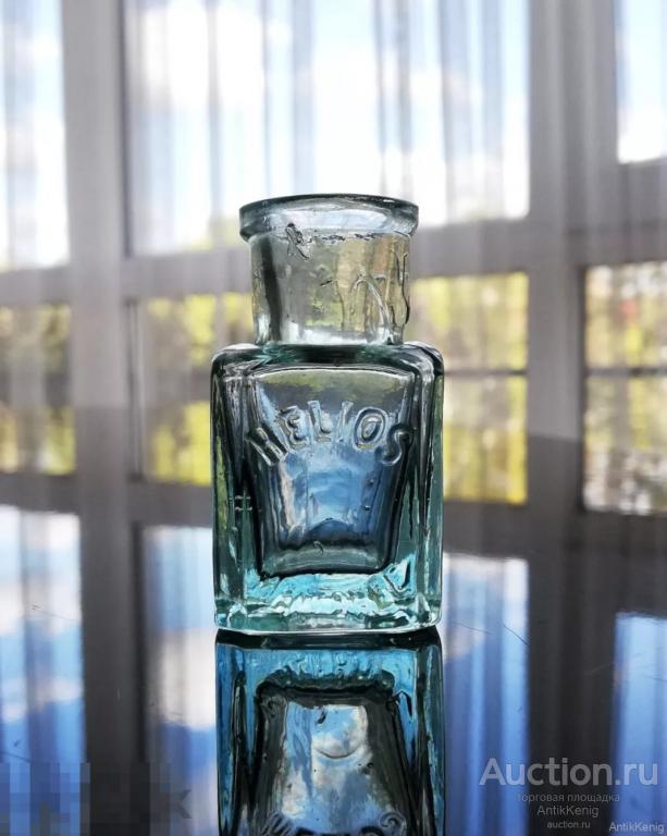 #157 Старое стекло Кёнигсберга Чернильница Начало 20 века Германия 