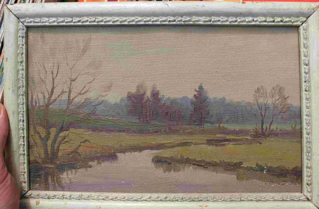 картина Конев бор, Коломна, холст, масло, художник В.И. Клёнов, 1956 год