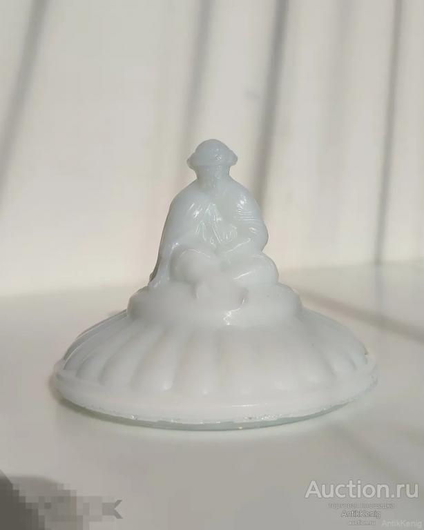 Крышка Молочное стекло Начало 20 века Германия 