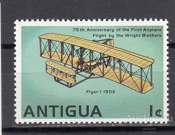 ANTIGUA  АНТИГУА  История Авиации Самолеты № 492 1978  Сост**  MNH