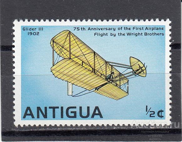 ANTIGUA  АНТИГУА  История Авиации Самолеты № 491  1978  Сост**  MNH