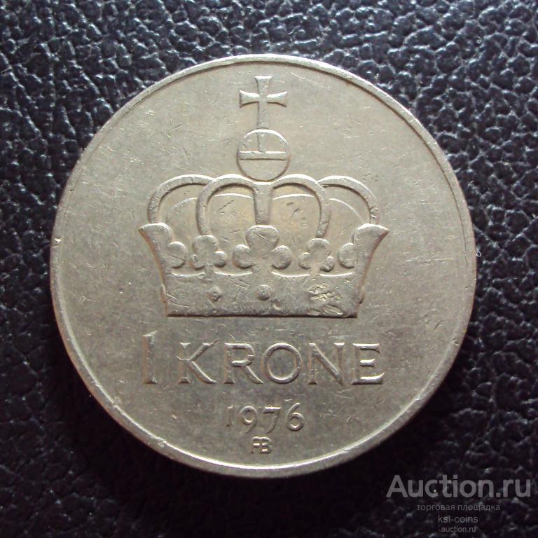 Норвегия 1 крона 1976 год.
