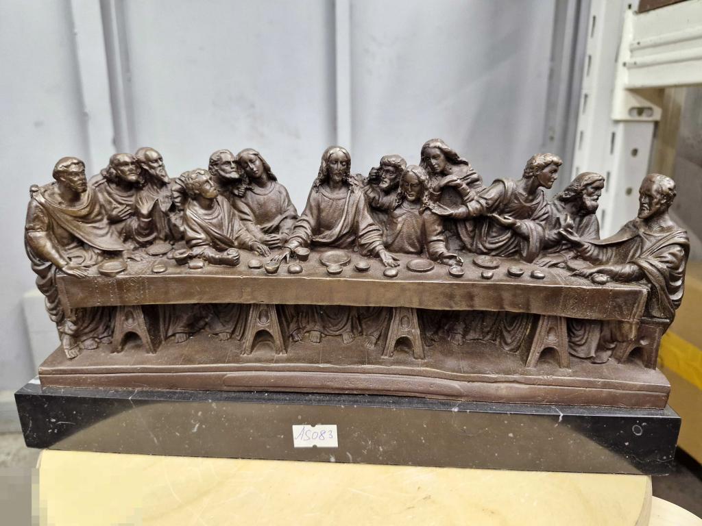 Тайная вечеря 083 Леонардо да Винчи. Бронза. Картина. Религия.