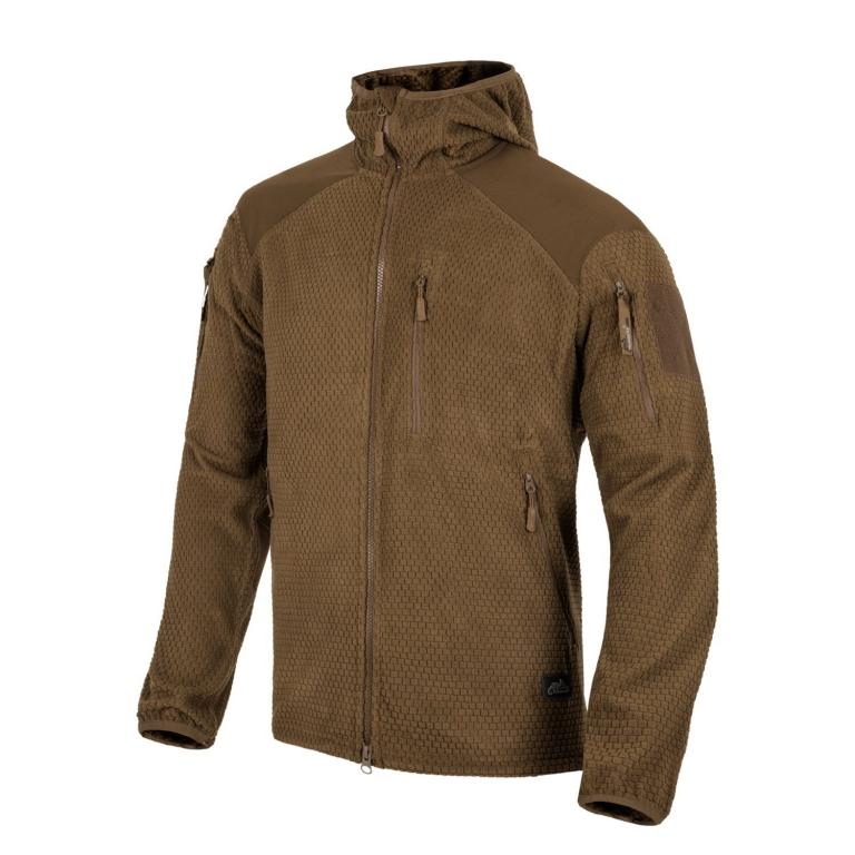 Свитер Helikon-Tex® ALPHA HOODIE Jacket Grid Fleece COYOTE