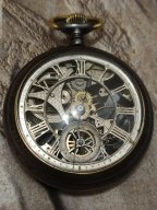 Антикварные карманные часы Skeleton, Швейцария. Второй половины XIX - первой половины XX века.