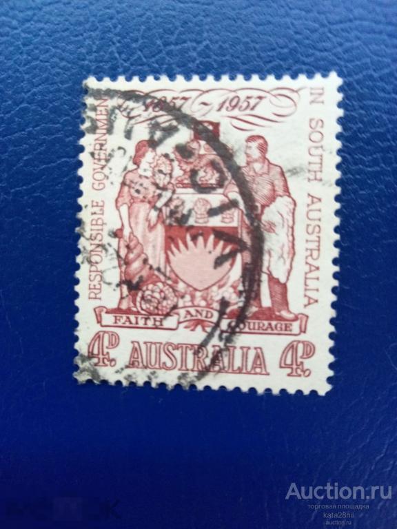 1957. 100 лет правительства в Южной Австралии.Австралия. 
