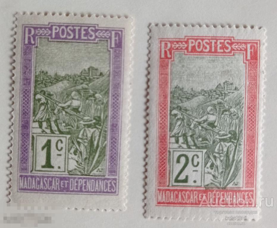 Колонии Франции. Мадагаскар. 1908г.