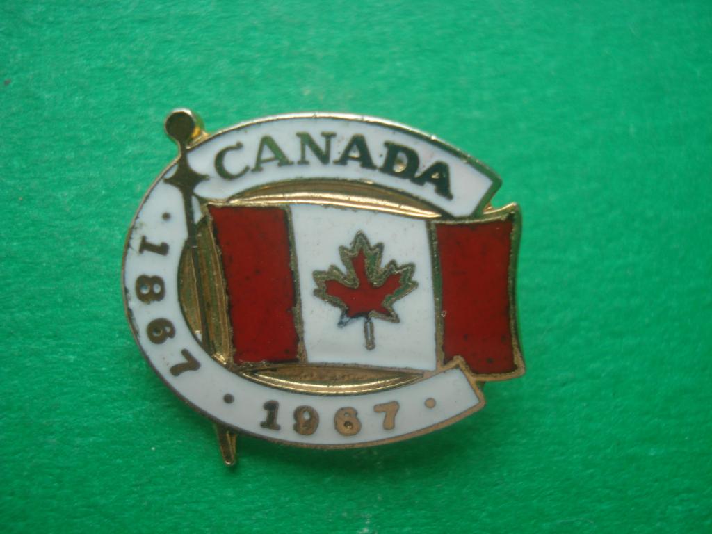 CANADA - КАНАДА. ФЛАГ. 1867 - 1967. Тяжелый. Не частый.