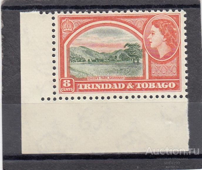 TRINIDAD & TOBAGO ТРИНИДАД Королевский парк № 161 Угол 1953 Сост ** MNH