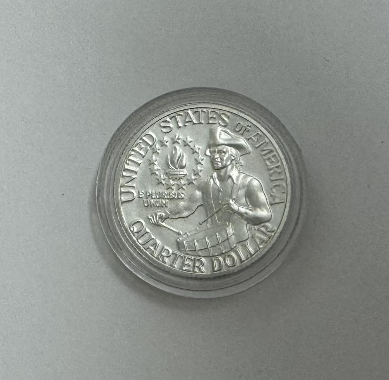 США 50 центов (1/2 доллара) 1976 Барабанщик СЕРЕБРО