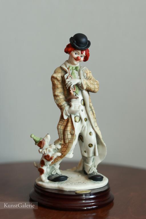 Клоун Джерри с собачкой Giuseppe Armani статуэтка Florence Capodimonte 0643C