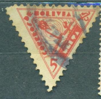 Боливия 1938 г. стандарт Портомарка Символ  гашеная