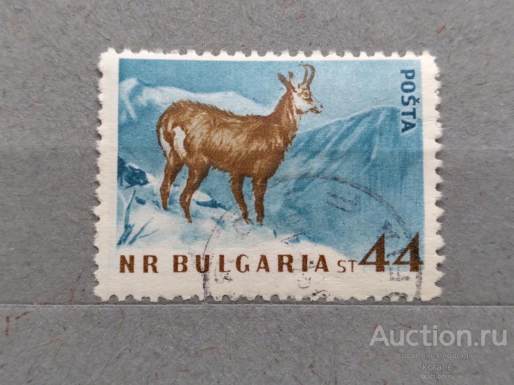 м   Болгария 1958 год   фауна  олень 44ст.