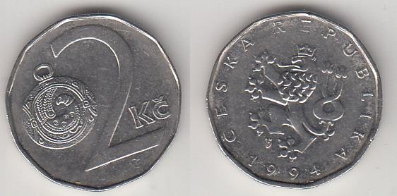 Чехия 2 кроны 1994 Z