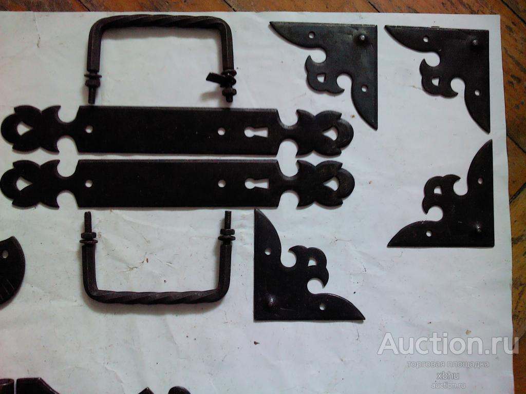 Ручка фигурная (с углами)  для  двери (Железо) Лот  8 шт