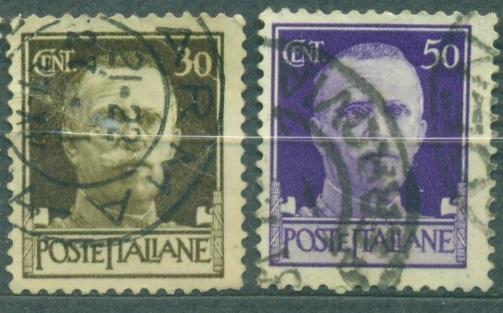 Италия 1928 г.  стандарт  Виктор-Эммануил гашеная