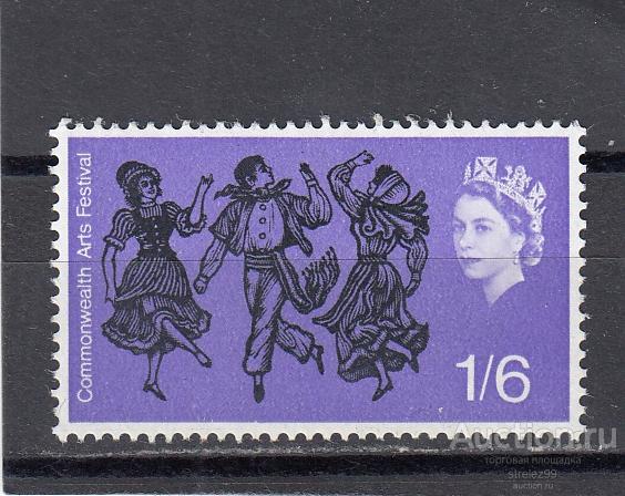 ВЕЛИКОБРИТАНИЯ   Арт Фестиваль  № 393х  1965  Сост ** MNH