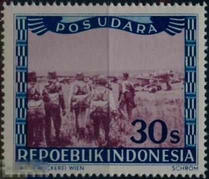 Индонезия 029. 1948 год. Авиапочта. Чистая (**) 