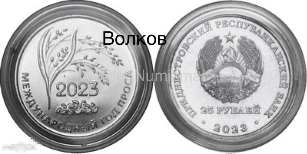Приднестровье 25 рублей 2023 Международный год проса, Просо UNC 