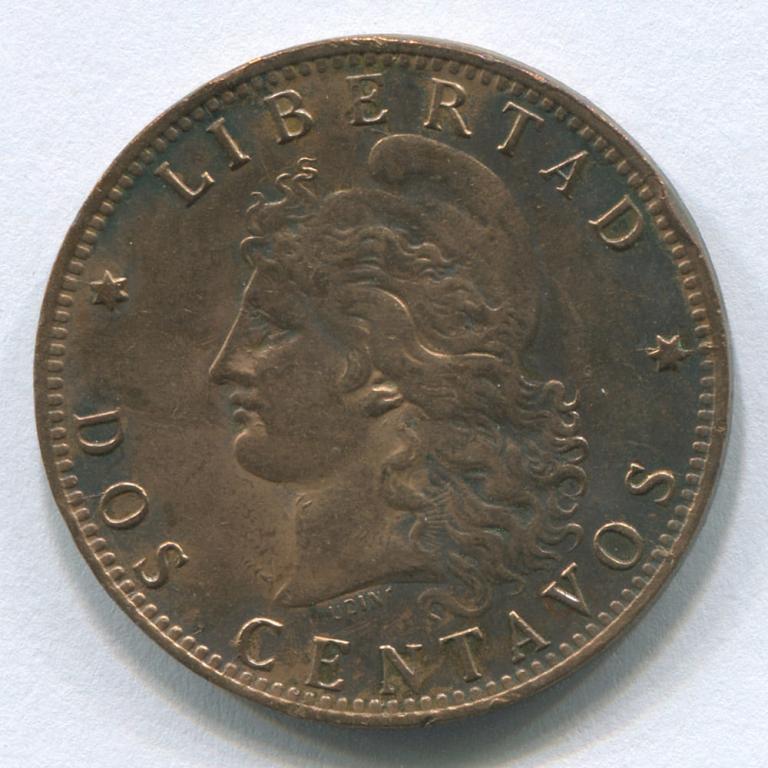 АРГЕНТИНА 2 СЕНТАВО 1893 GVF