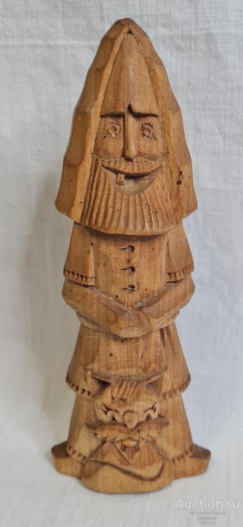 БАРАБАШКА ДОМОВОЙ КОШКА ДЕРЕВО СССР РУЧНАЯ РАБОТА 🔹44 66