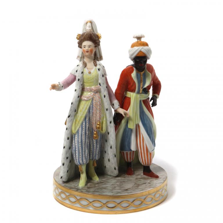 Фигура "Султанша со слугой​". Royal Copenhagen