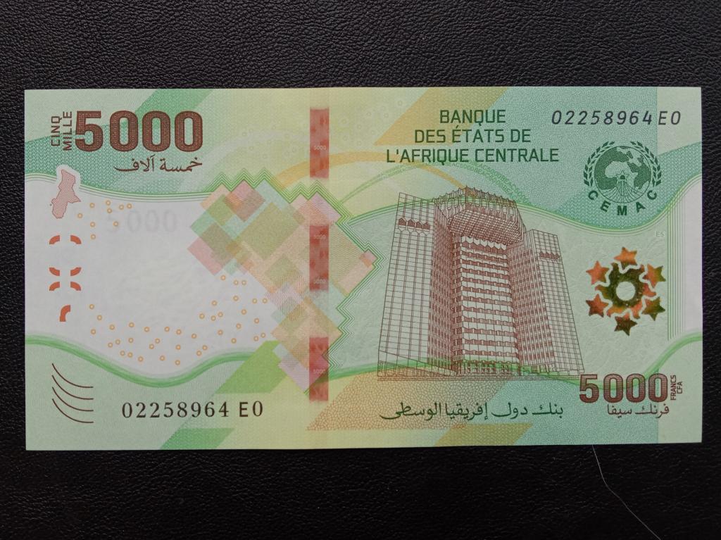 Центральная Африка 5000 франков 2020г.( 2022г.)  UNC  Р.703