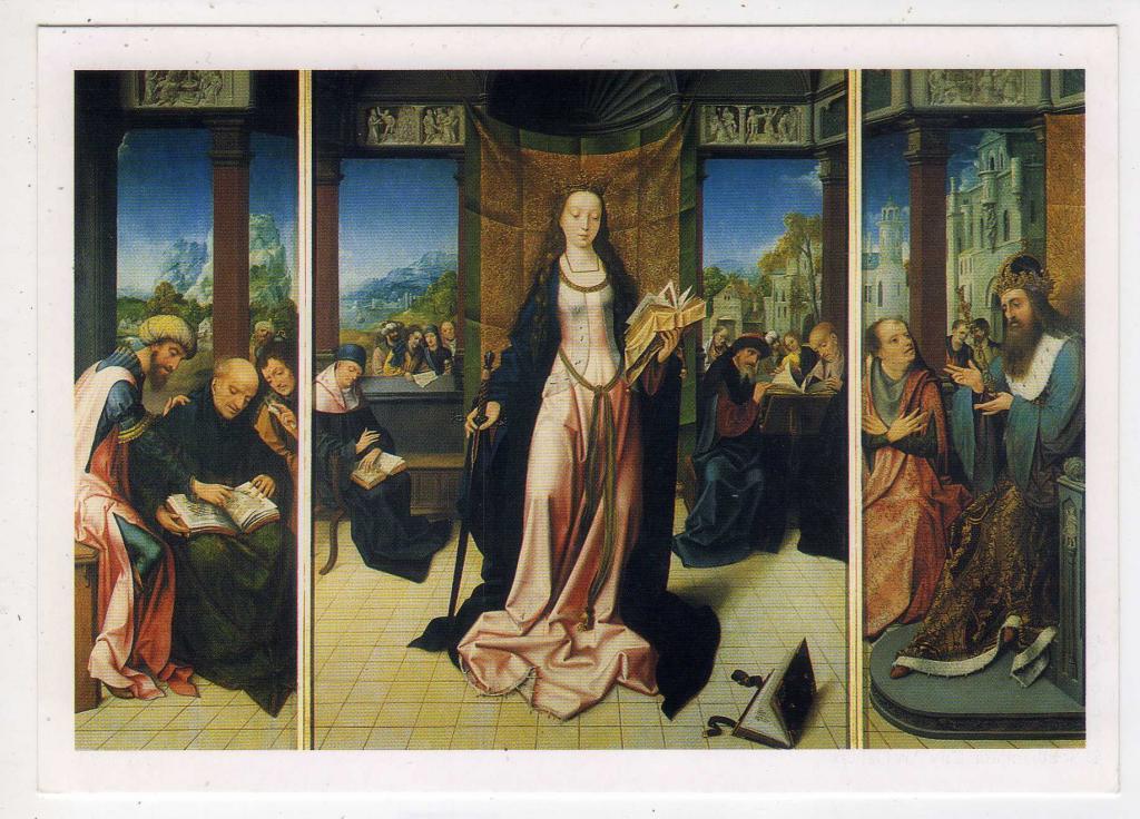 Гузен ван дер ВЕЙДЕН Святая Екатерина и философы (905)