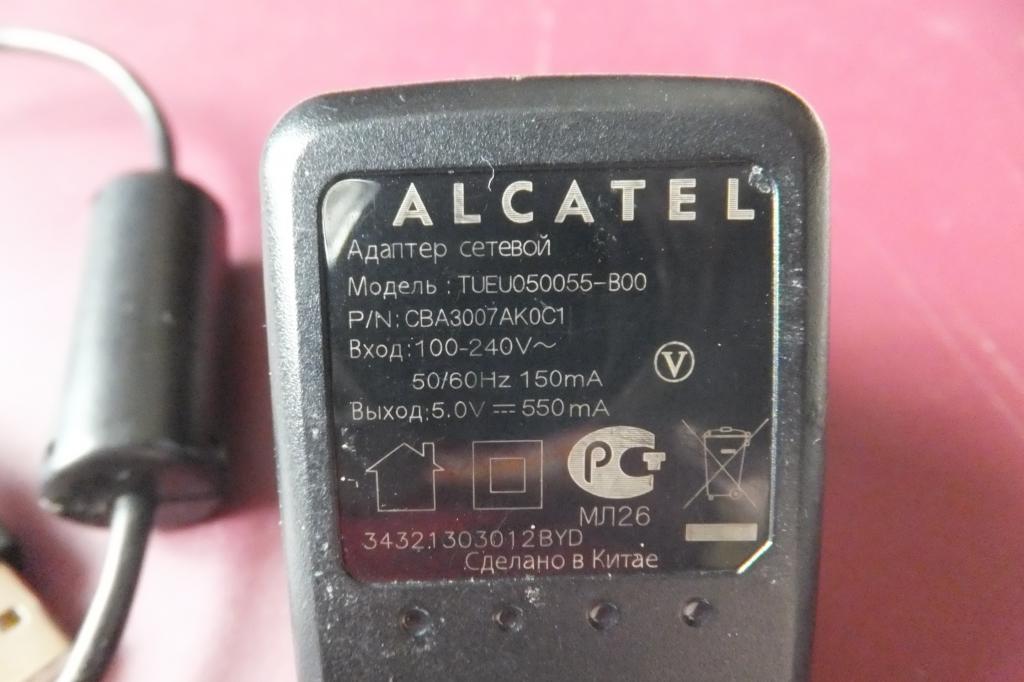 Зарядное устройство Alcatel TUEU050055-B00 Alcatel Charger