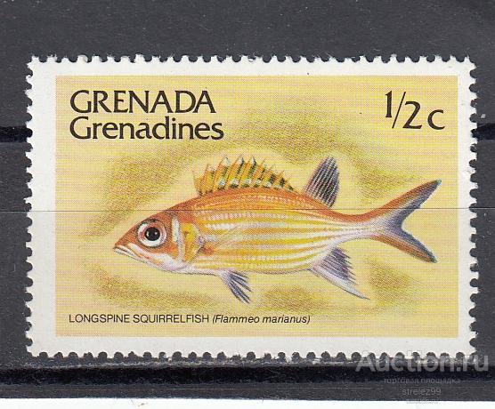 GRENADA GRENADINES  ГРЕНАДА  Фауна Рыбы   № 399  1980  Сост** MNH