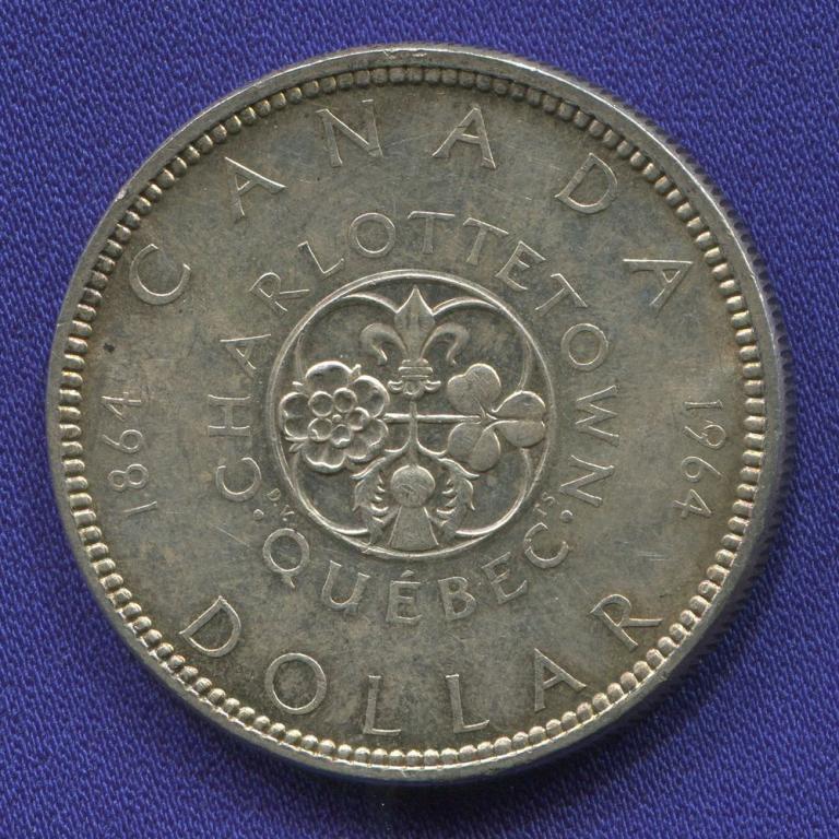 Канада 1 доллар 1964 AU