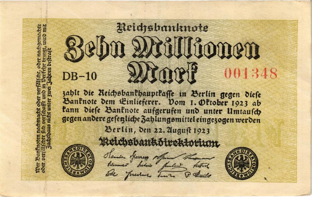 10000000 марок 1923 Германия  (арт.X15-0001)