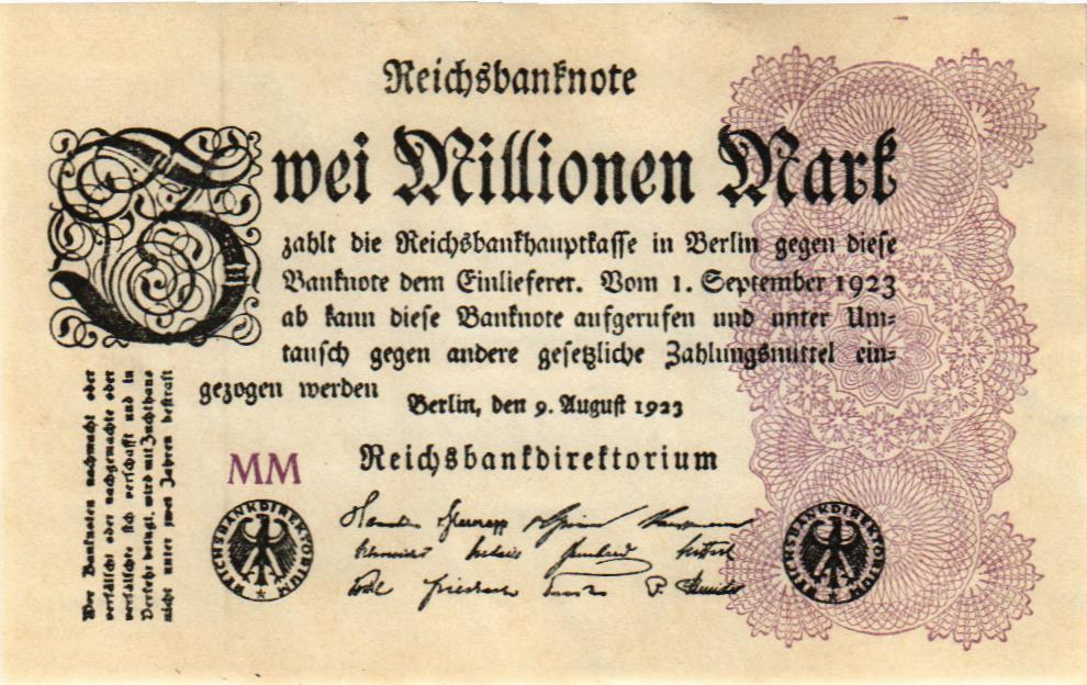 2000000 марок 1923 Германия  (арт.X15-0082)