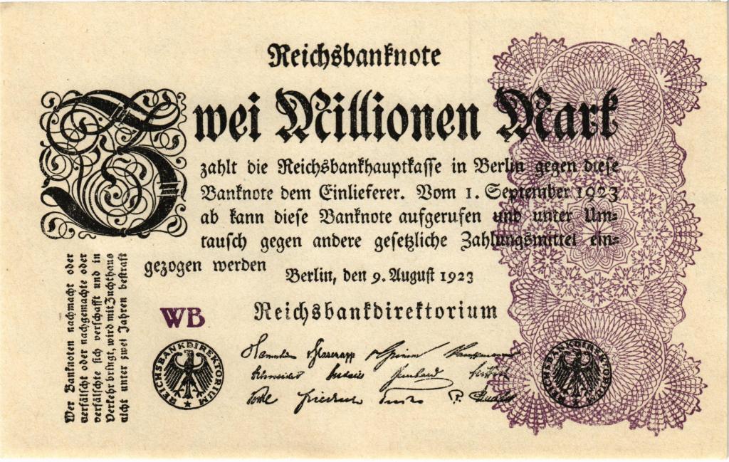2000000 марок 1923 Германия UNC (арт.X15-0119)