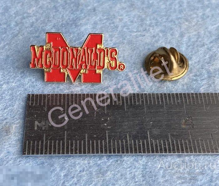 Значок Знак Badge Американская Компания McDonald’s Макдональдс McDonalds 