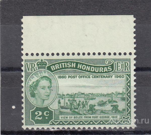 BRITISH HONDURAS  ГОНДУРАС    Форт Джорж Пушки № 153  1960  Cост ** MNH