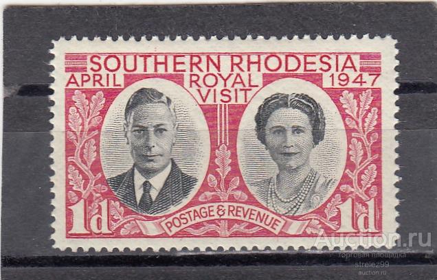 SOUTHERN RHODESIA РОДЕЗИЯ Королева  Георг VI  № 65  1947 Сост** MNH